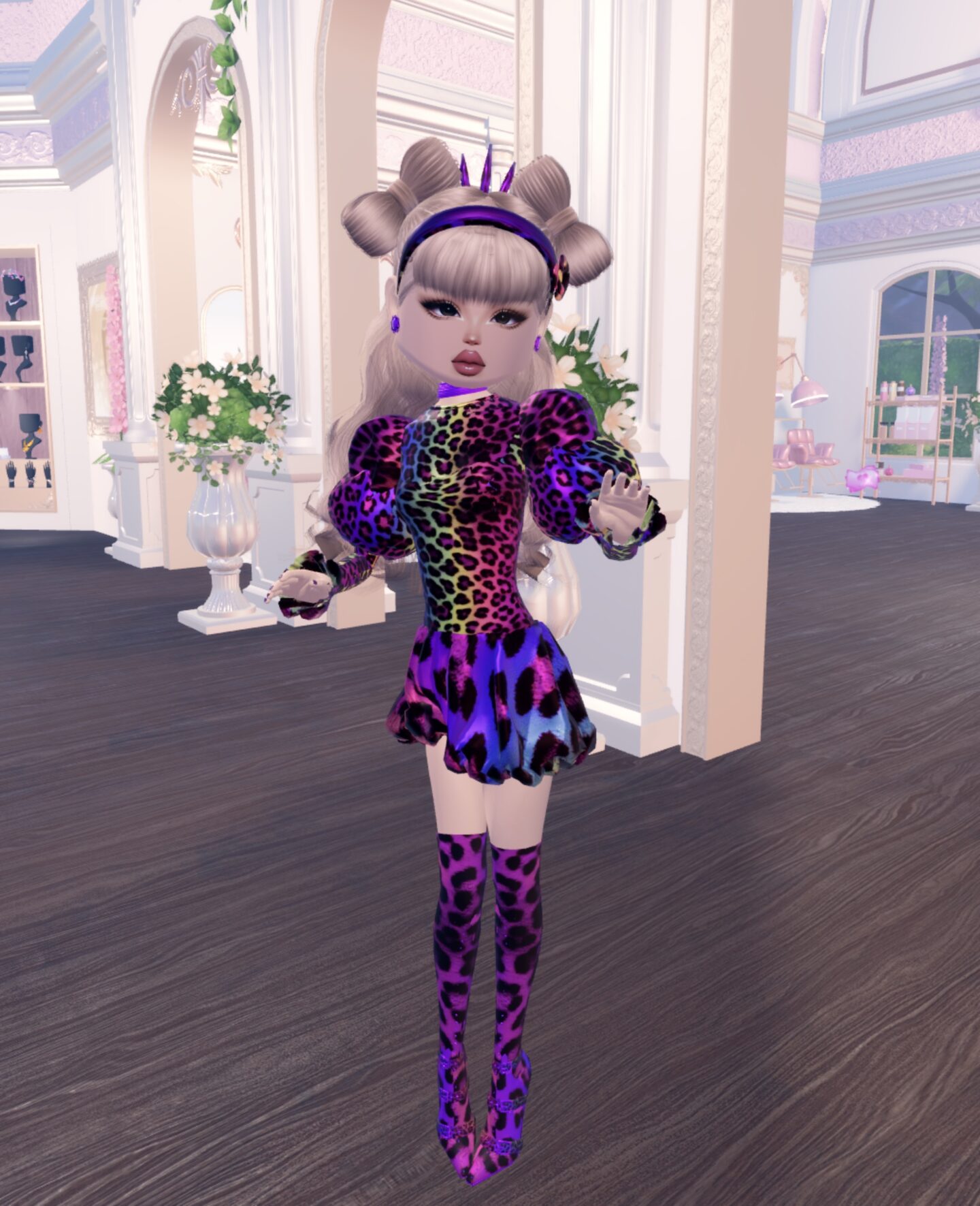 LOOK 938 DRAMA PUFF BUBBLE DRESS